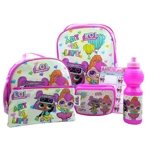 ست 6 در 1 کوله پشتی 40 سانتی Art is Life مدل Promotion Items 6 in 1 - Art is Life _کوله پشتی